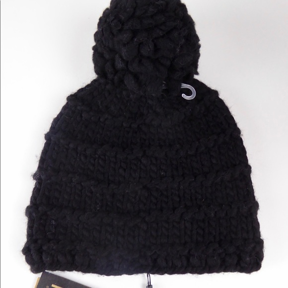 Frye Chunky Knit PomPom 2 Beanie Hat Bundle NWT main image 5
